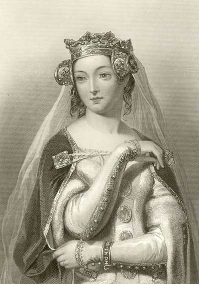 Philippa van Henegouwen, gemalin van koning Edward III door English School