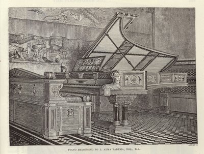 Piano van Lawrence Alma-Tadema door English School