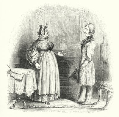 Afbeeldingen van populaire mensen: De huisbewaarder (gravure) door English School