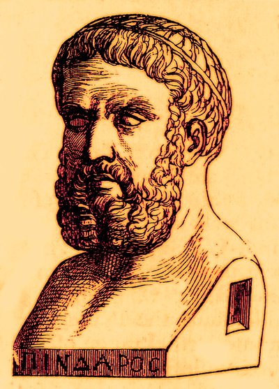 Pindarus, illustratie uit The Illustrated History of the World, gepubliceerd ca. 1880 door English School
