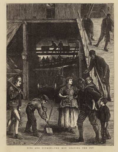 Mijnwerkers en Mijnen - De Mannen Verlaten de Mijn door English School