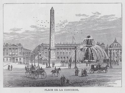Place De La Concorde (gravure) door English School