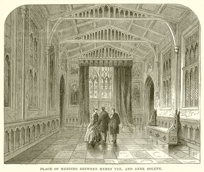 Plaats van ontmoeting tussen Henry VIII en Anne Boleyn door English School