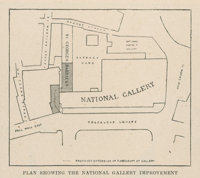 Plan voor verbetering van de National Gallery door English School