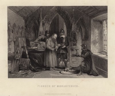 Plundering van Kloosters door English School