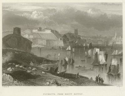Plymouth, vanaf Mount Batten door English School