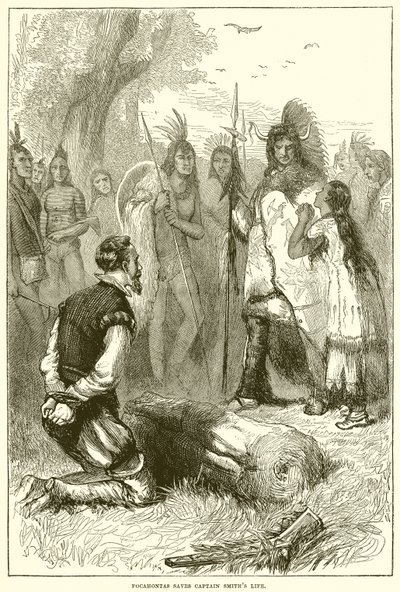 Pocahontas redt het leven van Kapitein Smith door English School