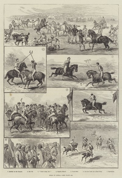 Polo in India (gravure) door English School