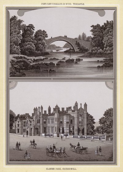 Pont-pant-ysgallog-ar-wysg, Trecastle; Glanusk Park, Crickhowell door English School