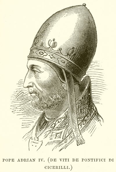 Paus Adrianus IV. (De Viti De Pontifici Di Cicerilli) door English School