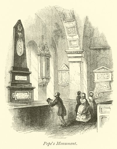 Paus Monument door English School
