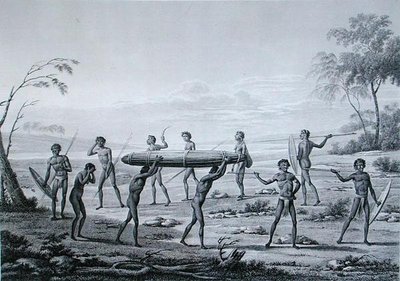 Port Jackson, Nieuw-Holland: Aborigines begrafenisceremonie, uit 