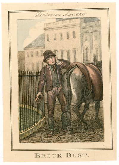 Portman Square. Baksteenstof door English School