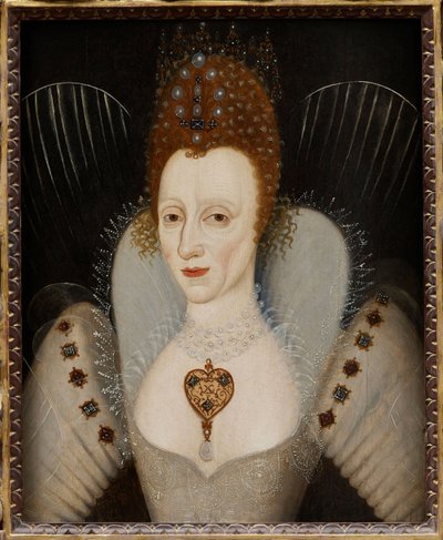 Portret van koningin Elizabeth I van Engeland door English School