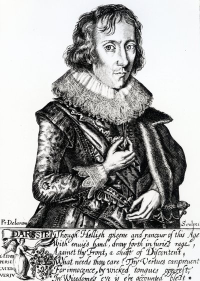 Portret van Abraham Darssie door English School