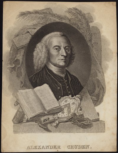 Portret van Alexander Cruden door English School
