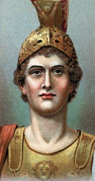 Portret van Alexander de Grote (356 - 323 v.Chr.) - Uit de serie 