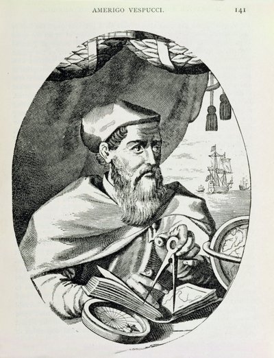 Portret van Amerigo Vespucci (1454-1512) uit 