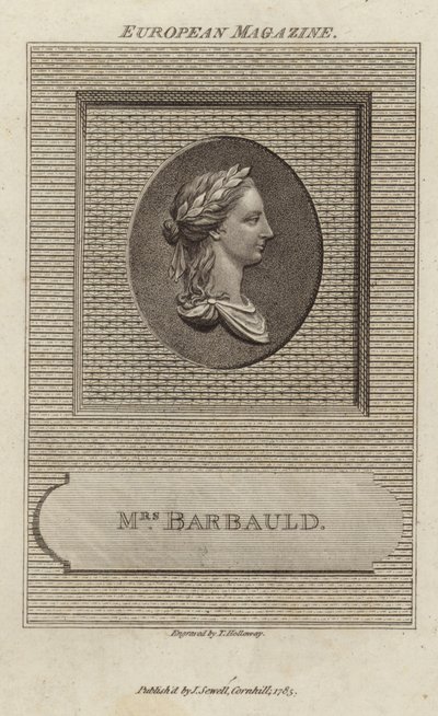 Portret van Anna Laetitia Barbauld door English School