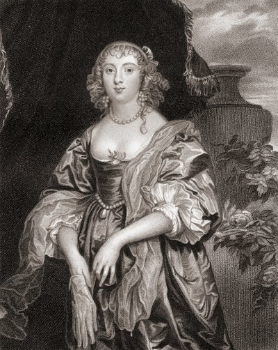 Portret van Anne Carre, Gravin van Bedford, uit Lodges British Portraits door English School