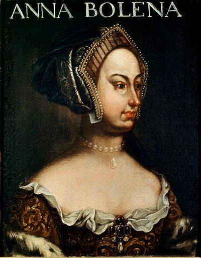 Portret van Anne Boleyn door English School