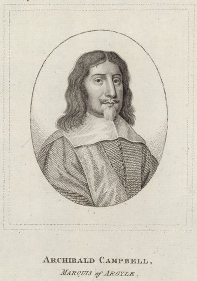 Portret van Archibald Campbell door English School