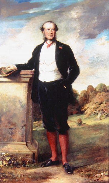 Portret van Beilby Richard Lawley (1818-80) 2e Baron Wenlock door English School