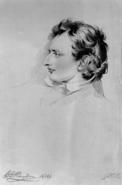 Portret van Benjamin Robert Haydon door English School