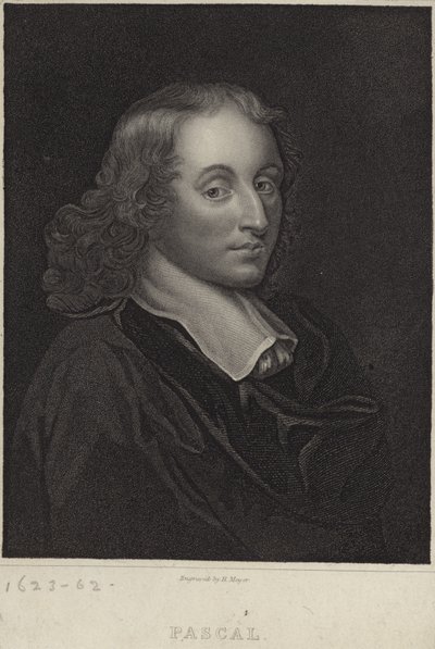 Portret van Blaise Pascal door English School