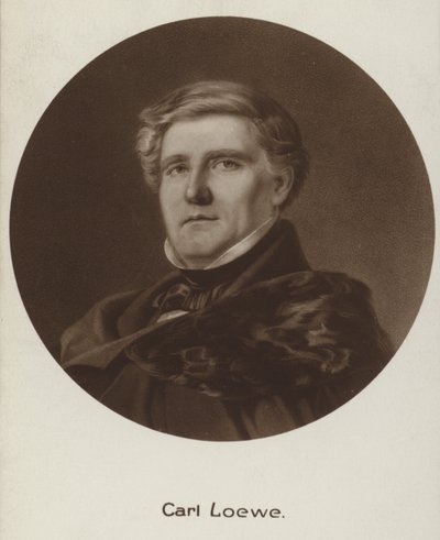 Portret van Carl Loewe door English School