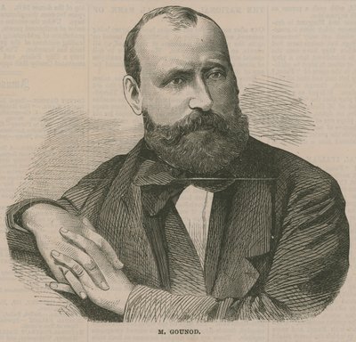 Portret van Charles-Francois Gounod door English School