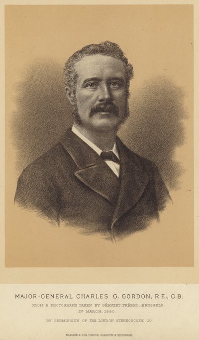 Portret van Charles George Gordon door English School