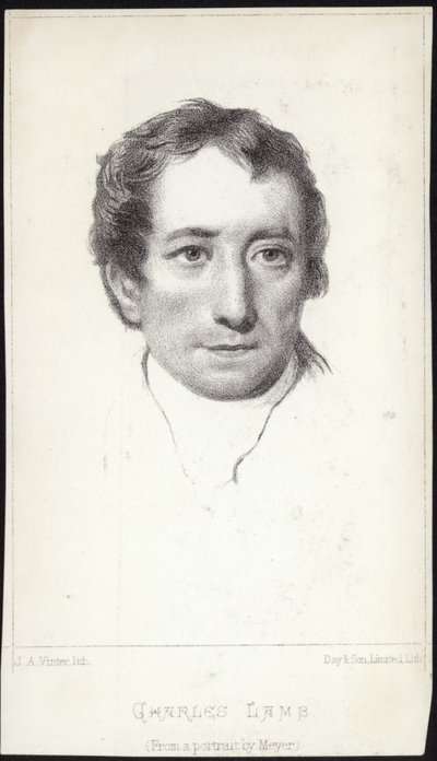 Portret van Charles Lamb door English School