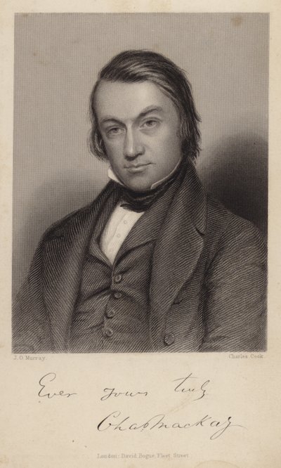 Portret van Charles MacKay door English School