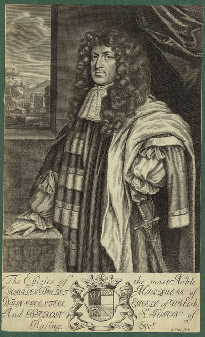 Portret van Charles Paulet door English School