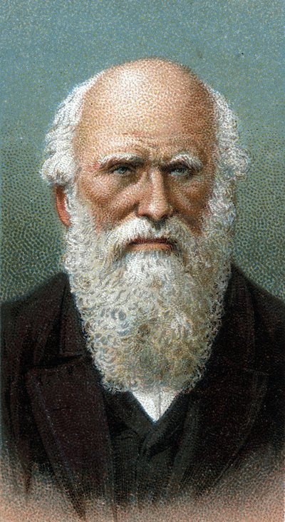 Portret van Charles Robert Darwin (1809-1882) - Uit de serie 