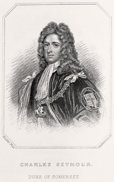 Portret van Charles Seymour, Hertog van Somerset door English School