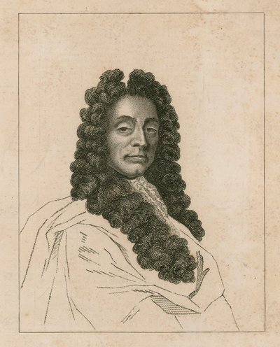 Portret van Christopher Wren door English School