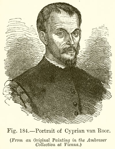 Portret van Cyprian Van Roor door English School