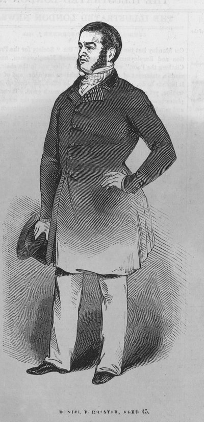 Portret van Daniel Forrester door English School