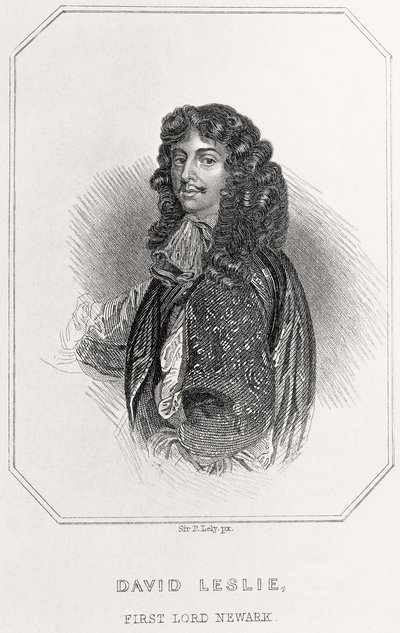 Portret van David Leslie, 1e Lord van Newark, 1835 door English School