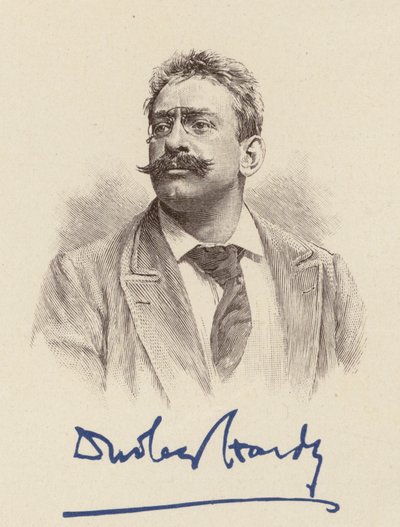 Portret van Dudley Hardy, karikaturist door English School