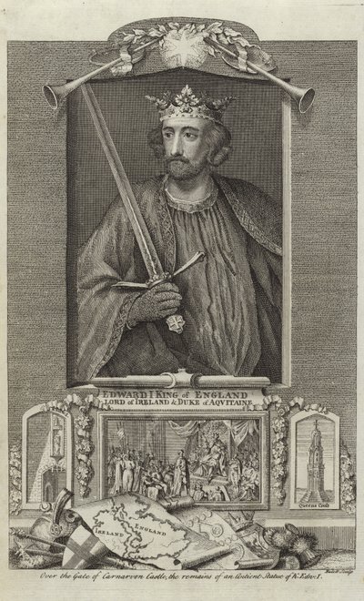 Portret van Eduard I van Engeland door English School