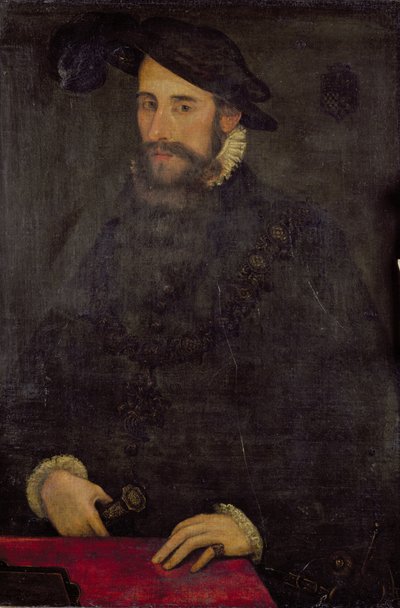 Portret van Edward Seymour, hertog van Somerset en Lord Protector (ca. 1500-52) door English School