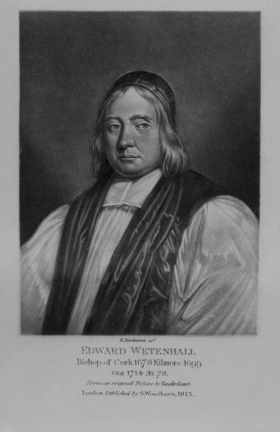 Portret van Edward Wetenhall, uit 