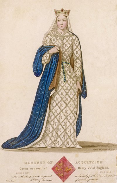 Portret van Eleonora van Aquitanië door English School