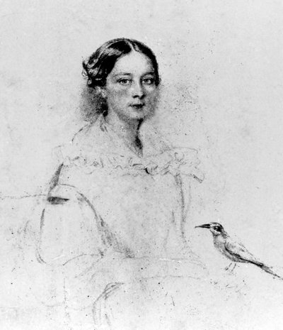 Portret van Emily Shore (1819-1839), 19e Eeuw door English School
