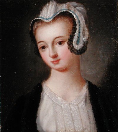 Portret van Faith Hardwick door English School