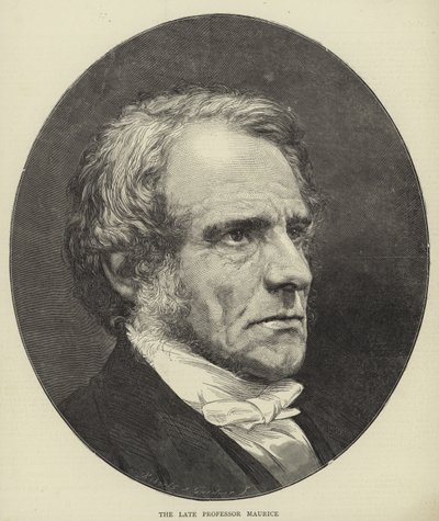 Portret van Frederick Denison Maurice door English School