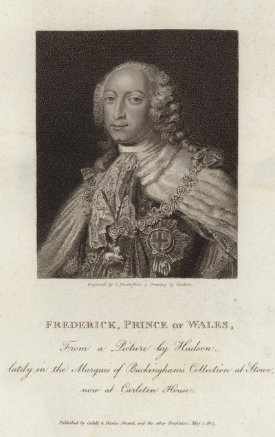 Portret van Frederik Lodewijk, Prins van Wales door English School